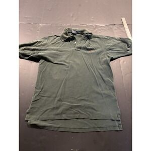 Polo By Ralph Lauren Men's Polo Shirt VTG - Dark Green - Size M